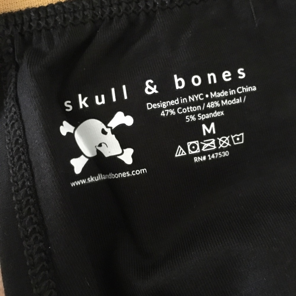 Skull & Bones S M L XL jock NWT geo black gold - Picture 11 of 15